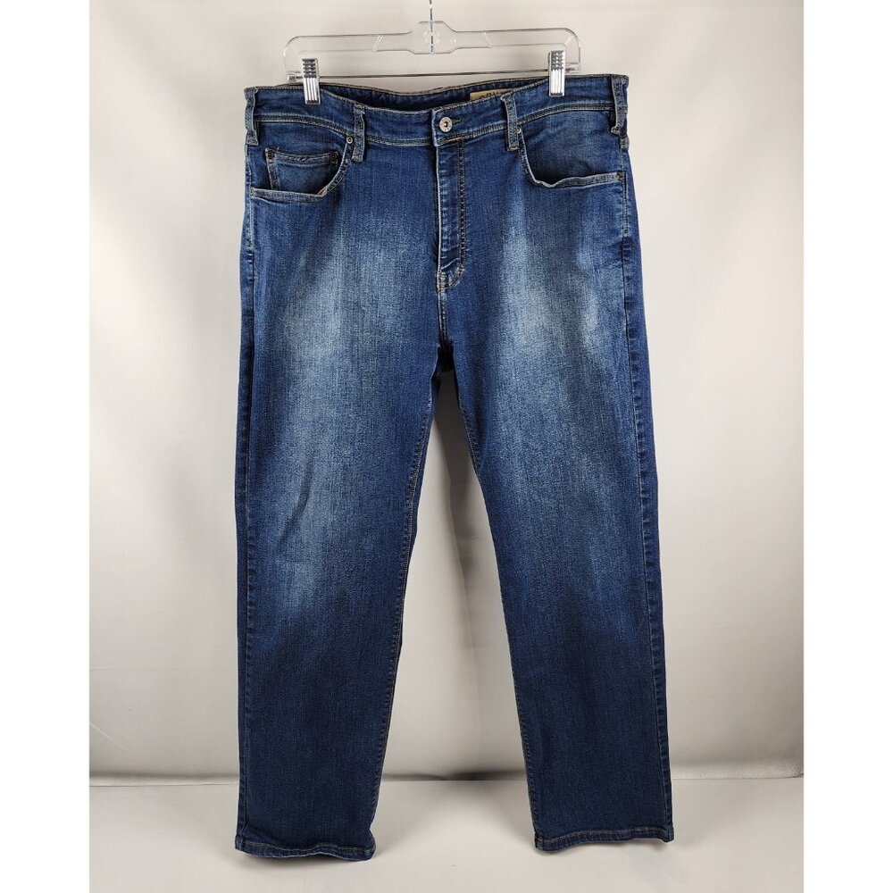 Orvis Jeans Mens 38x30 Blue Straight Leg 5 Pocket Denim
